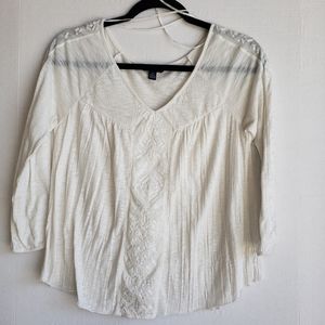 💥AMERICAN EAGLE OUTFITTERS Cream Tunic Sz. S